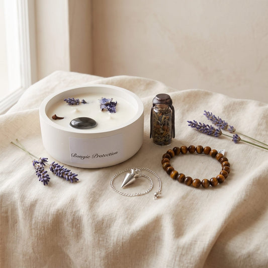 Coffret Protection avec pendule : contenu du coffret, Elixir de Lune